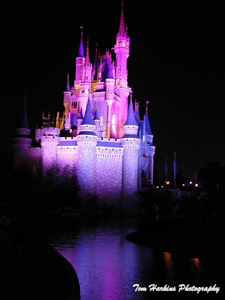 Cinderellas Castle at night - Disney World FL (3719406).jpg - Cinderella's Castle at night - Disney World FL